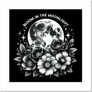 Lunar Blossom: Bloom in the Moonlight Posters and Art